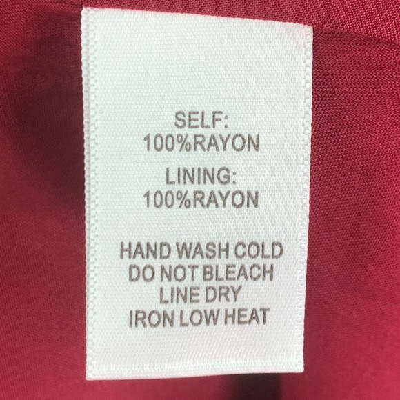 Lulus Burgundy Zig Zag Casual V Neck Long Sleeve Dress NWT Size S - Picture 6 of 6